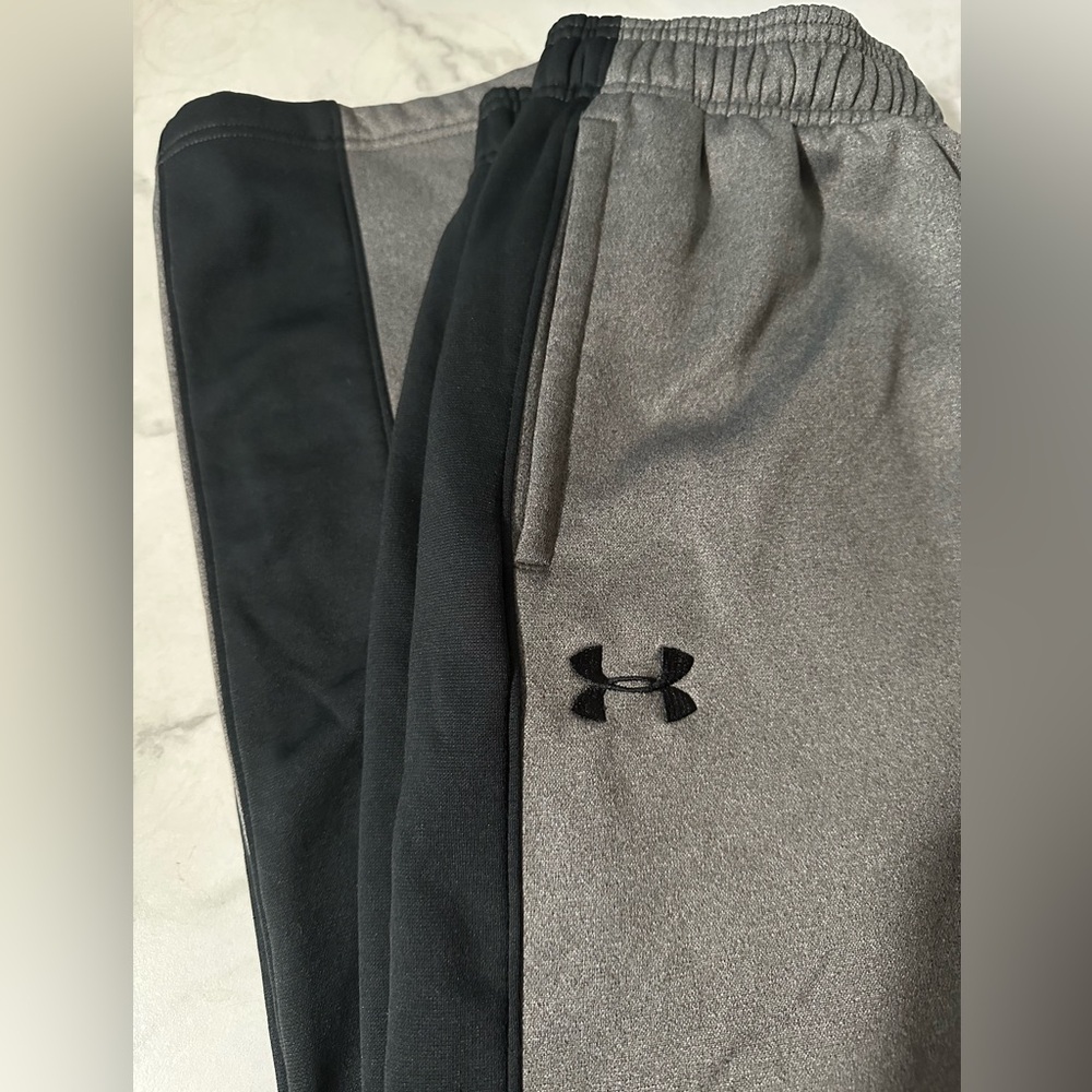 Under Armour Gray and Black Athletic Sweatpants